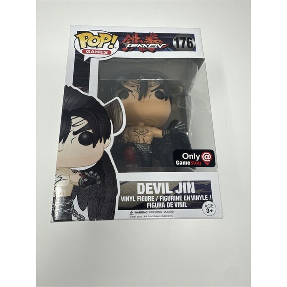 Funko Pop! Games: Tekken Devil Jin Vinyl Figure GameStop Exclusive #176 NIB - Picture 7 of 7